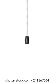 Cord switch in black and white design 