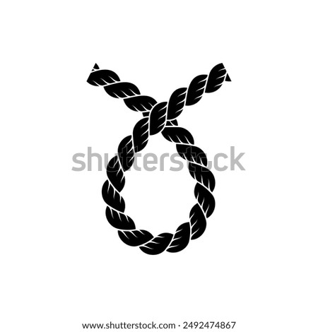 Cord, thread, cable, twine icon vector illustration. Design elements on maritime, sailor, yacht, nautical,adventure, climbing.