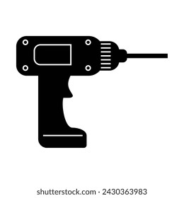 cordless drill icon design. mechanical equipment sign and symbol.