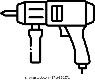 Symbol für schnurloses Bohren: Elektrowerkzeug für die Konstruktion