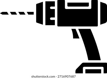 Symbol für schnurloses Bohren: Elektrowerkzeug für die Konstruktion