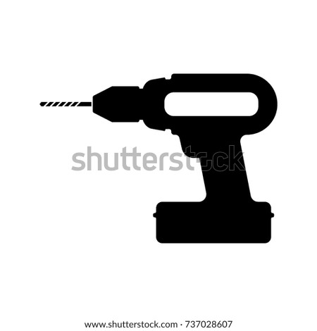 A cordless drill icon in vector format.