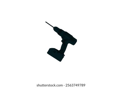 Cordless drill, linear style icon. Cordless drill for convenient construction and repair tasks. Editable stroke width. Drill icon 