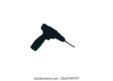 Cordless drill, linear style icon. Cordless drill for convenient construction and repair tasks. Editable stroke width. Drill icon 