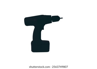 Cordless drill, linear style icon. Cordless drill for convenient construction and repair tasks. Editable stroke width. Drill icon 