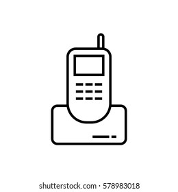 Cordless phone line icon