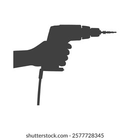 Cordless Power Drill in Silhouette Design