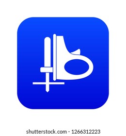 Cordless reciprocating saw icon digital blue for any design isolated on white vector illustration