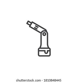 Cordless screwdriver line icon. linear style sign for mobile concept and web design. Battery screwdriver outline vector icon. Symbol, logo illustration. Vector graphics