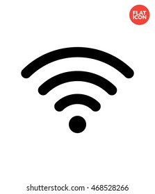 Cordless signal Icon Flat Style Isolated Vector Illustration