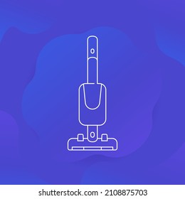icono de la aspiradora inalámbrica, diseño lineal
