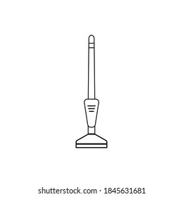 Cordless vacuum cleaner sign. Vacuum cleaner mop icon