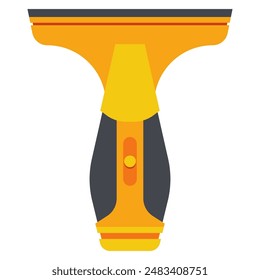 Cordless window cleaner vector cartoon illustration isolated on a white background.