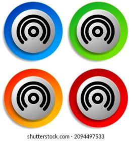 Cordless  Wireless connection, Wifi signal symbol, icon for telecom, telecommunication themes