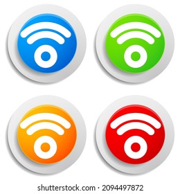 Cordless  Wireless connection, Wifi signal symbol, icon for telecom, telecommunication themes