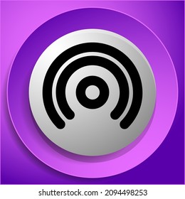 Cordless  Wireless connection, Wifi signal symbol, icon for telecom, telecommunication themes