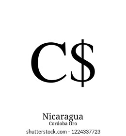  Cordoba Oro currency symbol