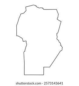 Cordoba Province map, administrative division of Argentina. Vector illustration.