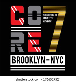 core 7 design typography,vector illustration for print