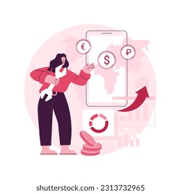 Core banking IT system abstract concept vector illustration. Financial transaction, business software, core banking IT service, back-end system, manage account, clients deposit abstract metaphor.