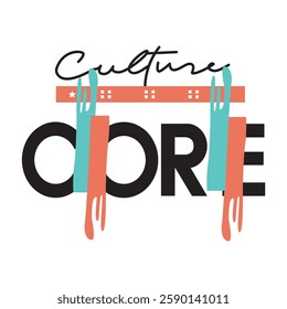 CORE Black Green and Peach