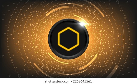 CORE coin cryptocurrency concept banner background.