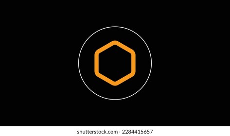 Core, CORE cryptocurrency logo on isolated background with copy space. 3d vector illustration of Core, CORE Coin icon banner design concept.