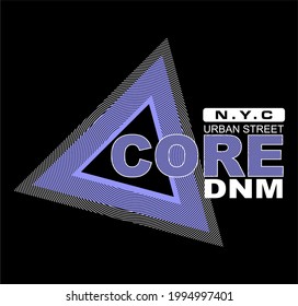 core denim design typography vector text illustration  t shirt graphics print.