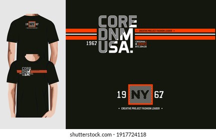 core denim usa typography vector illustration denim vintage good for print t shirt
