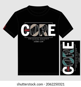Core denim,fashion casual active text,lettering unique images stylish vintage stylish typography slogan t shirt print vector illustration design
