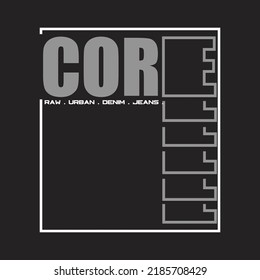 core design typography vector illustration for print