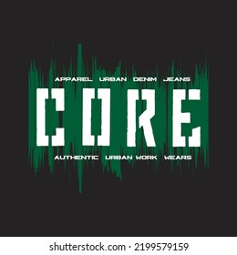 core design typography vector illustration for print all media