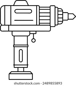  Kernbohrmaschine Happy Vektorgrafik Design 