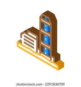 Icon Vektorgrafik der Kernbohrstahlproduktion. Kernbohrstahlwerk-Produktionszeichen. einzelne Symbolillustration