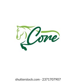 Core equestrian logo icon vector template.eps