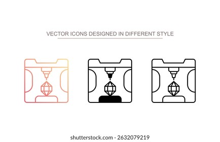 Núcleo que forma el diseño del icono con fondo blanco