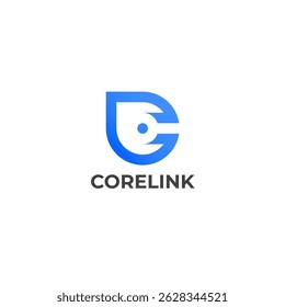 Core Link logo design template 