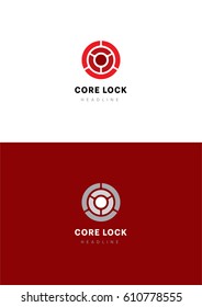 Core Lock Logo Template.