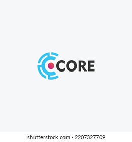 core logo icon vector isolated