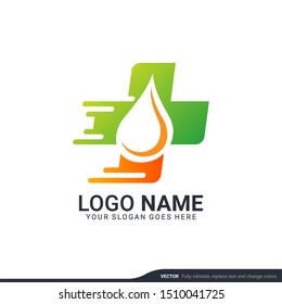 Core medical logo design. Editable logo design