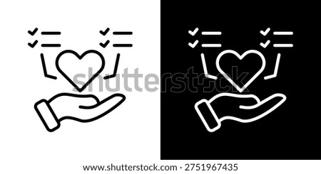 Core Need Icon In Black and White Line Style
