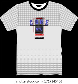 CORE NYC TYPOGRAPHY GRAPHIC PRINT T-SHIRT DESIGN
