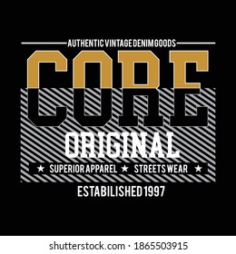 core original design typography,vector illustration for print