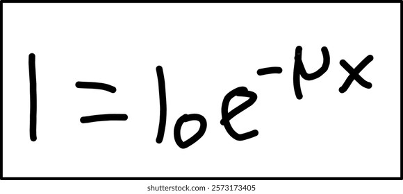 core physics, radiation attenuation physics formula