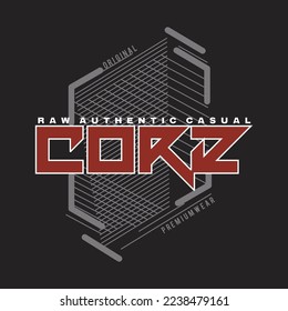 core premium clothing design typography vector illustration for print