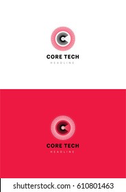 Core tech logo template.