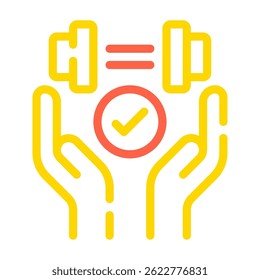 Ícone do Core Training, para web, app, infográfico, etc