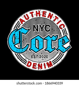 core typography design for print t shirt and more 