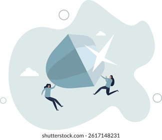 Core value or value proposition, CLV customer lifetime value or company valuation, profit or corporate worth concept. character life .