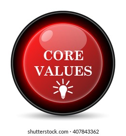 Core values icon. Internet button on white background. EPS10 vector
